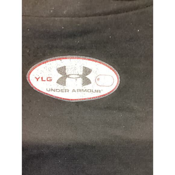 Under Armour YLG youth large black Boys fitted top - Picture 3 of 4